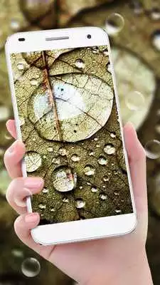 Play water drop live wallpaper