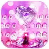 Free play online Waterdrop Love Keyboard Theme APK
