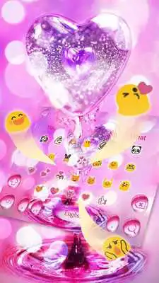 Play Waterdrop Love Keyboard Theme Play Waterdrop Love Keyboard Theme