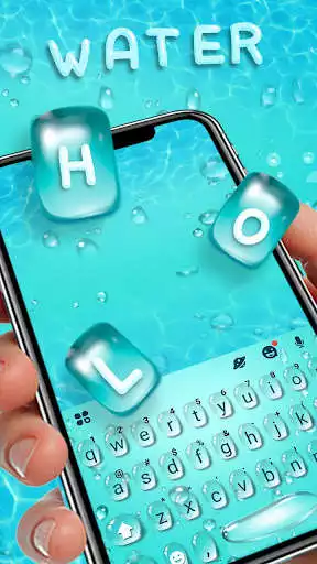 Play APK Water Drops Keyboard Theme  and enjoy Water Drops Keyboard Theme with UptoPlay keyboard.theme.water.drops.windows