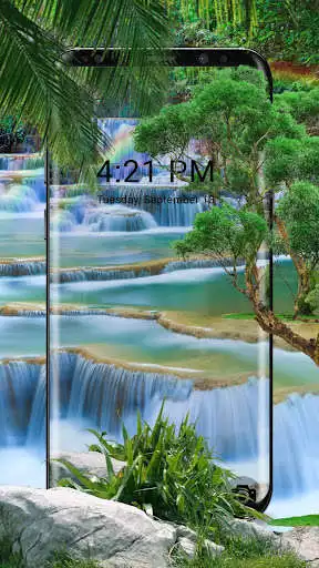 Play Waterfall and Rainbow APUS Live Wallpaper as an online game Waterfall and Rainbow APUS Live Wallpaper with UptoPlay
