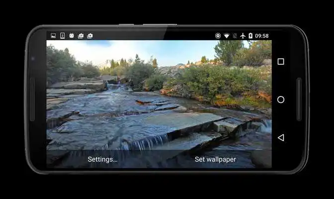 Play Waterfall Cascade HD Wallpaper