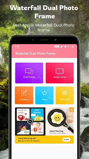 Play Waterfall Dual Photo Frames  and enjoy Waterfall Dual Photo Frames with UptoPlay