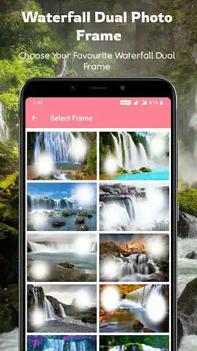 Play Waterfall Dual Photo Frames as an online game Waterfall Dual Photo Frames with UptoPlay
