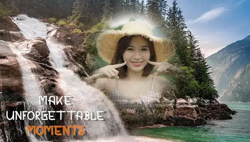 Play Waterfall Frame and photo editor as an online game Waterfall Frame and photo editor with UptoPlay