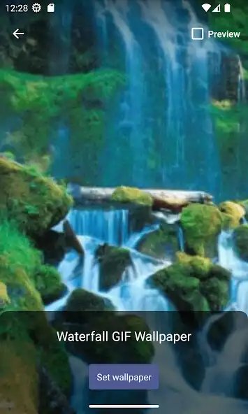 Play Waterfall GIF Wallpaper as an online game Waterfall GIF Wallpaper with UptoPlay