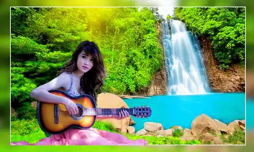 Play Waterfall HD Photo Background Frame Editor as an online game Waterfall HD Photo Background Frame Editor with UptoPlay