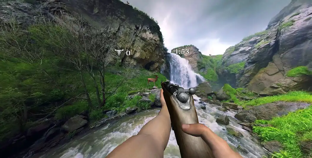 Play Waterfall Hunting VR Cardboard as an online game Waterfall Hunting VR Cardboard with UptoPlay
