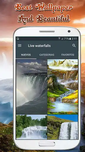 Play Waterfall live wallpaper real