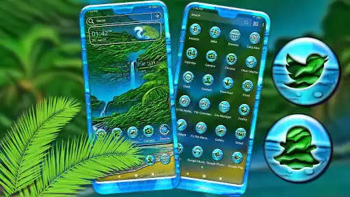 Play Waterfall Oil Painting Theme  and enjoy Waterfall Oil Painting Theme with UptoPlay