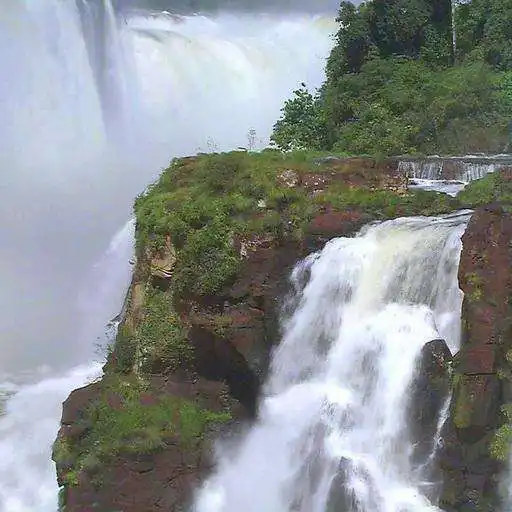 Free play online Waterfall on a waterfall back APK