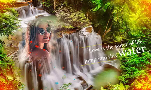 Play Waterfall Photo Frame as an online game Waterfall Photo Frame with UptoPlay