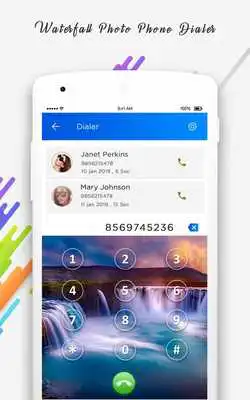 Play Waterfall Photo Phone Dialer Play Waterfall Photo Phone Dialer