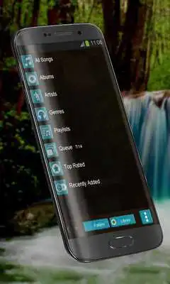 Play Waterfall Poweramp Skin Play Waterfall Poweramp Skin