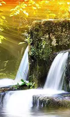 Play Waterfalls Sounds live wallpaper