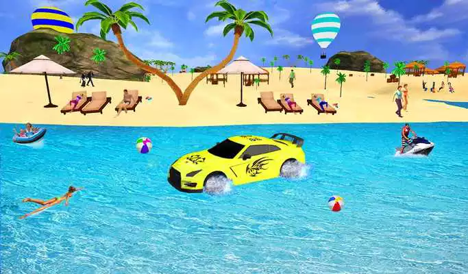 Play Water Floating Car Race