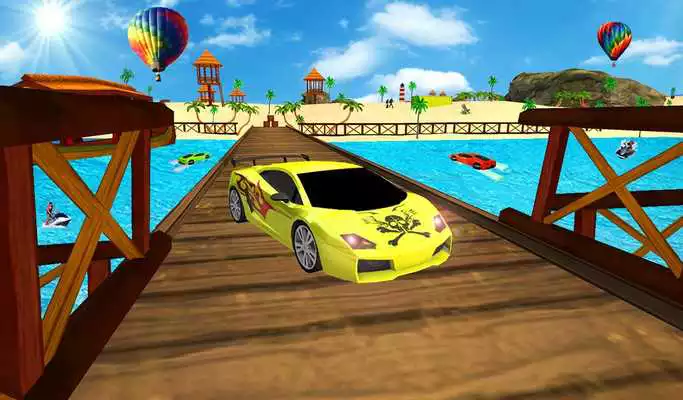 Play Water Floating Car Race