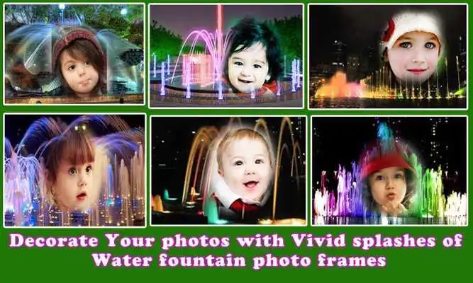 Play Water Fountain Frame Photo