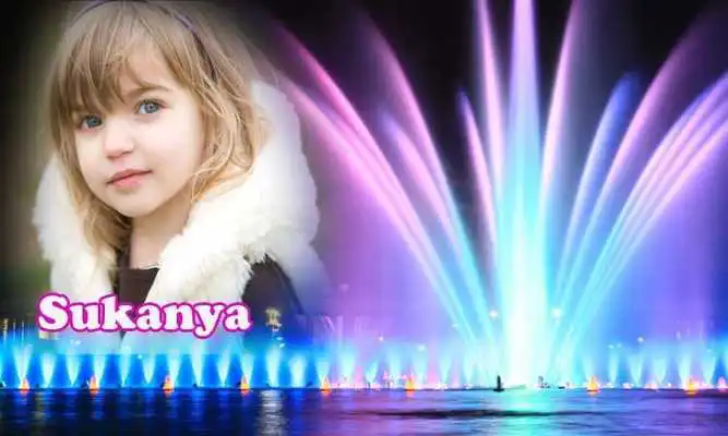 Play Water Fountain Frame Photo