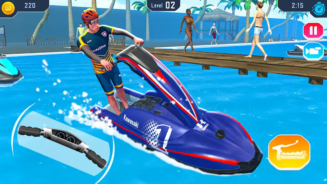 Play Water Jet Ski Love as an online game Water Jet Ski Love with UptoPlay