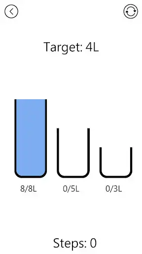 Play Water Jug Puzzle as an online game Water Jug Puzzle with UptoPlay