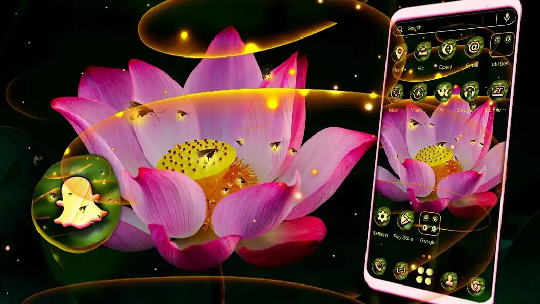 Play Water Lilies Launcher Theme as an online game Water Lilies Launcher Theme with UptoPlay