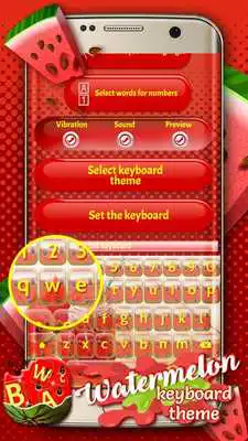 Play Watermelon Keyboard Theme
