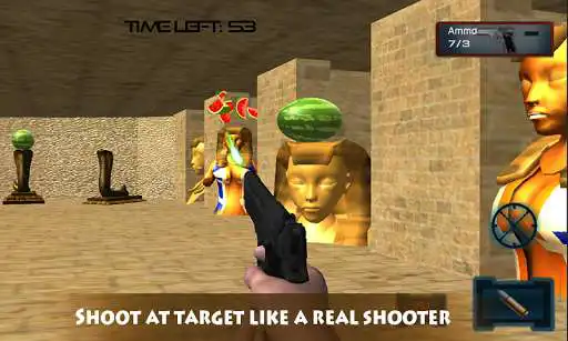 Play Watermelon Real Shooting Adventure - Fruit Game as an online game Watermelon Real Shooting Adventure - Fruit Game with UptoPlay
