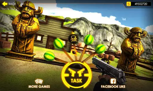 Play Watermelon shooting game 3D  and enjoy Watermelon shooting game 3D with UptoPlay