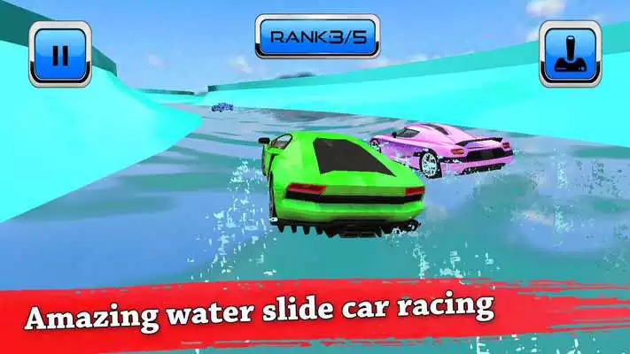 Play Waterpark Ride  Water Surfing Car Stunts  Slides