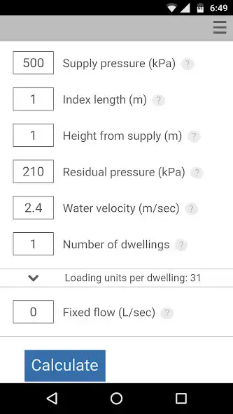 Play Water Pipe Calculator  and enjoy Water Pipe Calculator with UptoPlay
