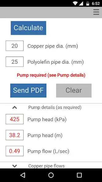 Play Water Pipe Calculator as an online game Water Pipe Calculator with UptoPlay