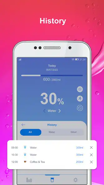 Play Water Reminder Tracker as an online game Water Reminder Tracker with UptoPlay
