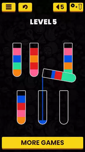 Play Water Sortpuz Color Puzzle as an online game Water Sortpuz Color Puzzle with UptoPlay