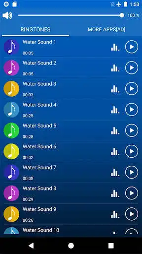 Play Water Sound Ringtones as an online game Water Sound Ringtones with UptoPlay