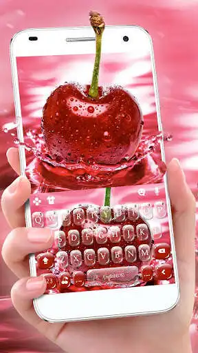 Play Water Splash Cherry Keyboard Theme  and enjoy Water Splash Cherry Keyboard Theme with UptoPlay