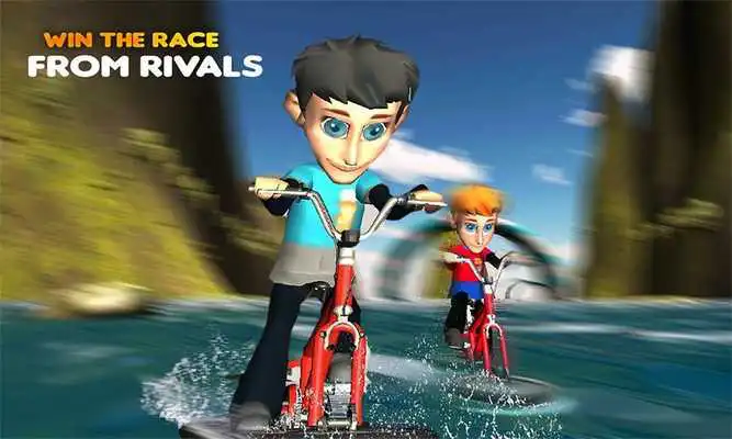 Play Water Surfing Bicycle Rider