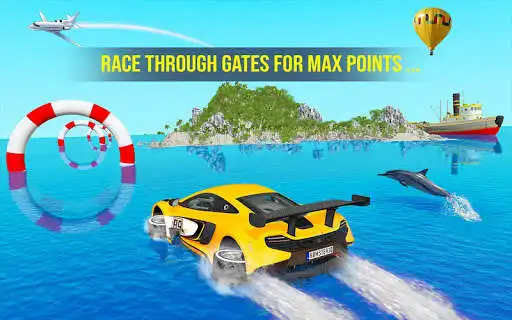 Play Water Surfing Stunts Game as an online game Water Surfing Stunts Game with UptoPlay