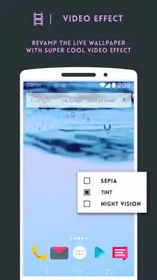 Play Watery Screen Live Wallpaper