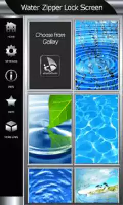 Play Water Zipper Lock Screen