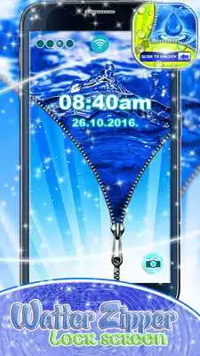 Play Water Zipper Lock Screen