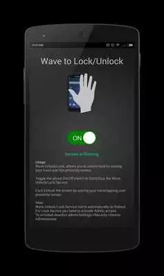 Play Wave to Lock/Unlock