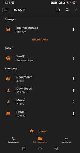 Play WAVE - Ultrafast file transfer app as an online game WAVE - Ultrafast file transfer app with UptoPlay