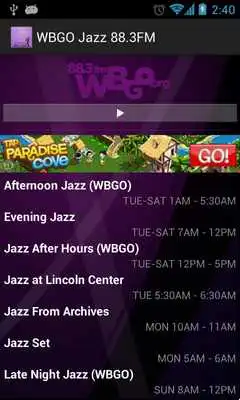 Play WBGO Jazz 88.3FM