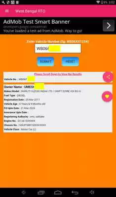 Play WB Vehicle Information