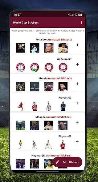 Play WC Football Stickers WASticker  and enjoy WC Football Stickers WASticker with UptoPlay