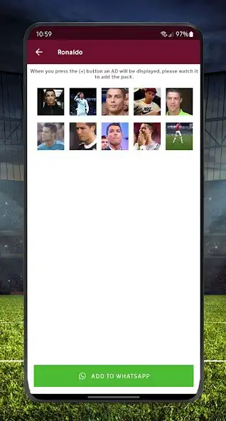 Play WC Football Stickers WASticker as an online game WC Football Stickers WASticker with UptoPlay