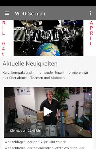Play WDD-German Weltschlagzeugertag  and enjoy WDD-German Weltschlagzeugertag with UptoPlay