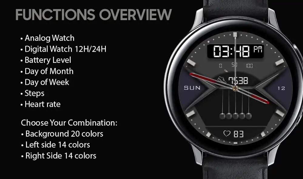 Play W-Design WOS009 - Watch face as an online game W-Design WOS009 - Watch face with UptoPlay