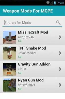 Play Weapon MODS For MCPE Play Weapon MODS For MCPE